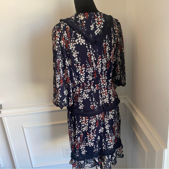 Dark Pink London Blue Flora Fringe - Picture 3 of 13